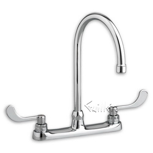 American Standard 6409170.002; Monterrey; widespread top mount 8" r/s gooseneck wrist blade 1.5gpm; in Chrome