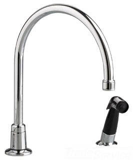 American Standard 7230 7231 7270 7271; Heritage; two handle bottom-mount kitchen faucet with side spray repair technical part breakdown