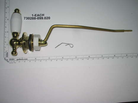 American Standard 730288-099.020; Antiquity; metal with porcelain trip lever assembly two piece toilet ; in White; Discontinued Product   730288-2050A