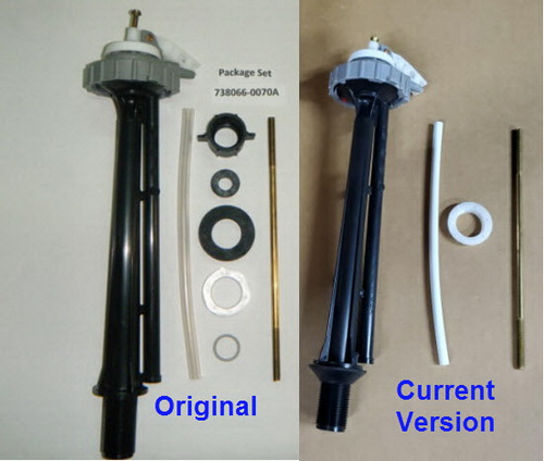 American Standard 738066-0070A; ; water control fill valve 8 5/8" inch 12% refill without float ball fill valve for toilet; in Unfinish   012018-0070A; 738466-0070A; 738402-0070A; 738372-0070A  ; Discontinued Product; Use Kohler GP1083167;