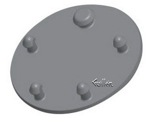 American Standard 7381424-100.0070A; ; silicone flapper; in Unfinish