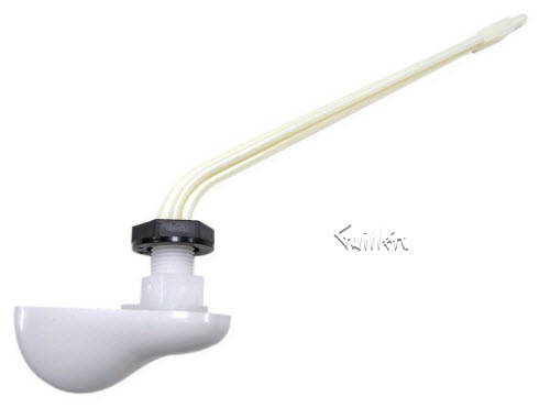 American Standard 738171-0200A; ; plastic trip lever r.h right hand 30 degree x 6"""" inch for toilet; in White