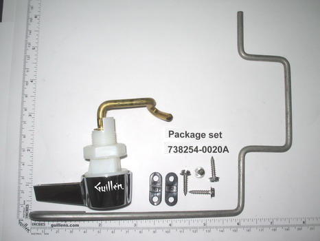 American Standard 738254-0020A; Cadet; metal trip lever l.h. left hand pressure assist for toilet; in Polished Chrome   738062-0020A ; 738237-0070A ; 730265-0070A ; 738207-0070A; AP300123-L32