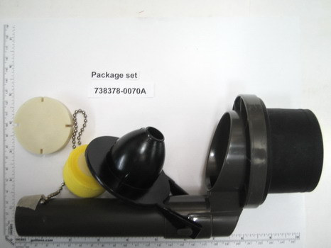 American Standard 738378-0070A; ; flush valve 7 3/8" inch with float no mounting nut compression gasket with installation tool one piece toilet; in Unfinish   738499-0070A; 738149-0070A; 738499-0070A; 738166-0070A