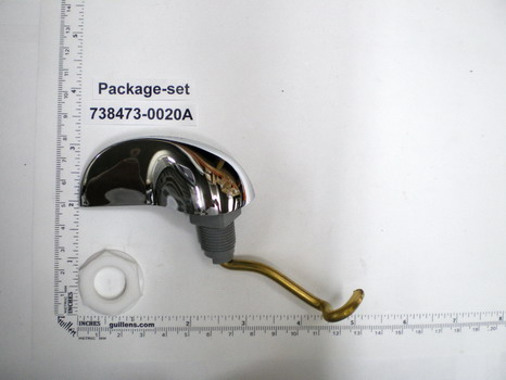 American Standard 738473-0020A; ; metal trip lever l.h flushmate III for pressure assist for toilet; in Polished Chrome