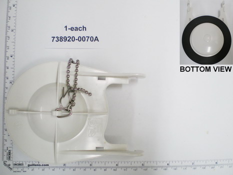 American Standard 738920-0070A; Cadet 3; flapper assembly 3" inch (#ref b4801) for toilet; in Unfinish   738920-100.0070A