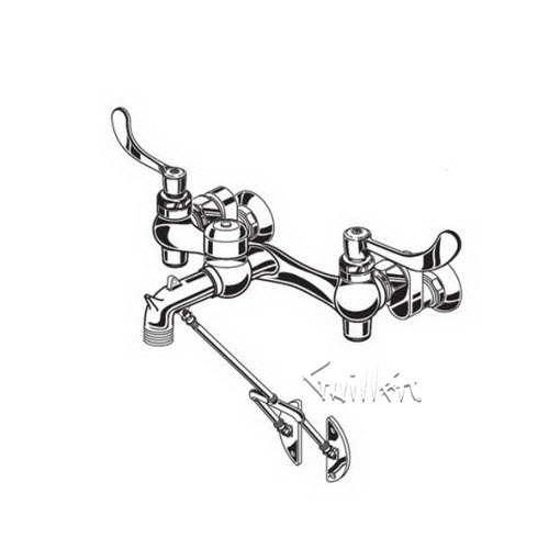 American Standard 8355110; Heritage; service faucet bot brce stps vaccum breaker 6"" repair replacement technical part breakdown