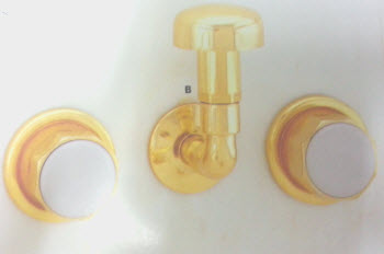 American Standard 8381.000; Amarilis; two handle wall-mount bidet faucet with vacuum breaker repair replacement technical part breakdown
