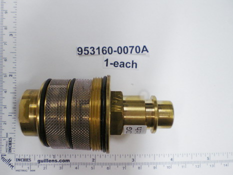 American Standard 953160-0070A;;__ 3-1/2 Rnd; Thermostatic cartridge Replacement for ceratherm; in Unfinish