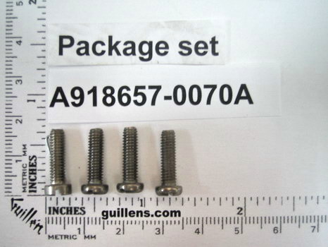 American Standard A918657-0070A; ; handle screw m4 x 14 slot cheese head standard; in Unfinish