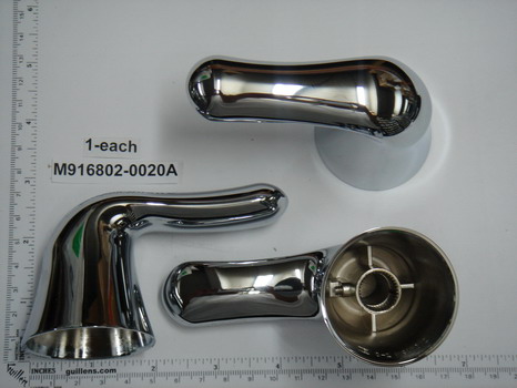 American Standard M916802-0020A; Colony Soft; metal lever handle for bath shower; in Polished Chrome