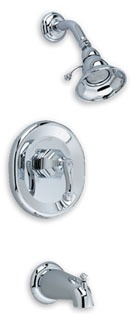 American Standard T028.502; Dazzle; single handle trim kit shower & spout; in Unfinish