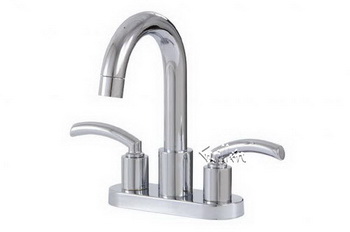 Aquabrass 13019-BN; Teo; 4" centerset lavatory faucet; in Brushed Nickel