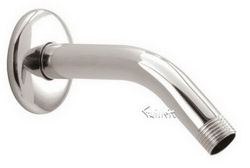 Aquabrass 2002-BN; ; 6" inch round shower arm & flange; in Brushed Nickel