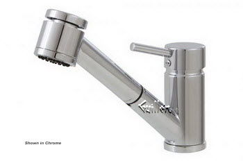 Aquabrass 20343-PNPVD; Tapas; pull-out streem mode kitchen faucet; in Polished Nickel; Discontinued Product