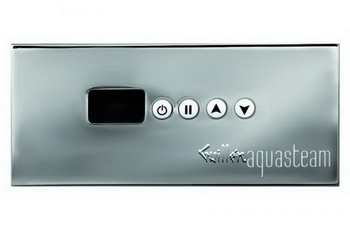 Aquabrass 2762-BN; Aquasteam; didital in-shower control & steamhead; in Brushed Nickel