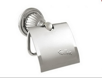 Aquabrass 311-BN; ; wall-mount paper holder with cover; in Brushed Nickel