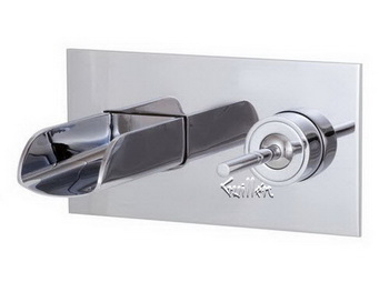 Aquabrass 32029-PC; Loveme; wall-mount lavatory faucet; in Polished Chrome