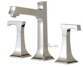 Aquabrass 33016-PC; Bridge; widespread lavatory faucet; in Polished Chrome