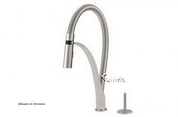 Aquabrass 3665J-BN; I-Spray; pull-out joy dual mode kitchen faucet; in Brushed Nickel
