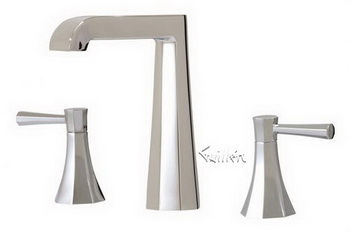 Aquabrass 53016-PC; Otto; widespread lavatory faucet; in Polished Chrome