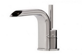 Aquabrass 75314-BN; Spark; single-hole faucet lavatory with open spout; in Brushed Nickel