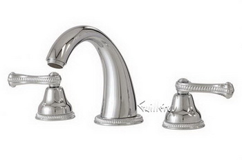 Aquabrass 8016-GD; San Remo; widespread lavatory faucet; in Polished Gold