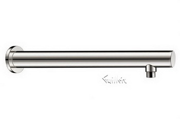 Aquabrass 8103-BN; ; 16" inch round shower arm & flange; in Brushed Nickel