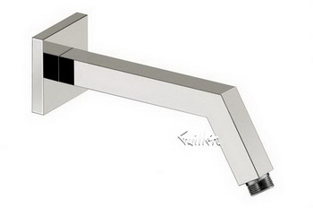 Aquabrass 8201-BN; ; 6"" inch square shower arm & flange; in Brushed Nickel