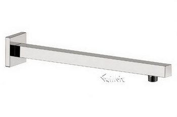 Aquabrass 8203-BN; ; 16" inch round shower arm & flange; in Brushed Nickel