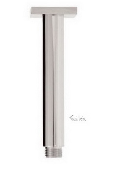 Aquabrass 8302-BN; ; 6" inch round ceiling drop & square flange; in Brushed Nickel