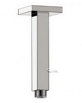 Aquabrass 8303-PC; ; 6"" inch square ceiling drop & flange; in Polished Chrome