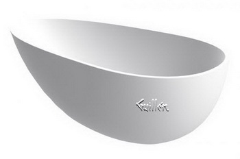 Aquabrass B0006-WHGL; Aquabagno; caicos free-standing bathtub; in Glossy Whiteite