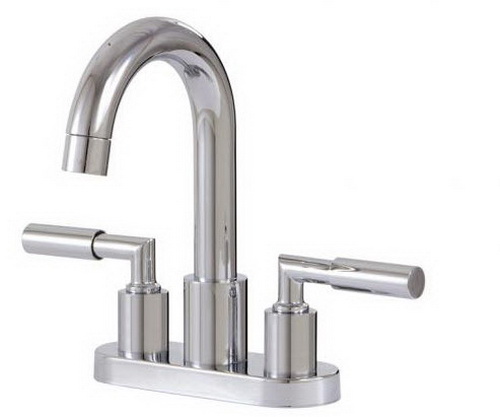 Aquabrass 27419-BN; Geo; 4" centerset lavatory faucet; in Brushed Nickel