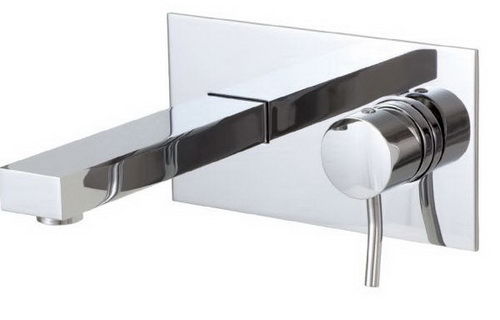 Aquabrass 28029-BN; Hey Joe; wall-mount faucet; in Brushed Nickel