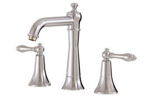 Aquabrass 31016-PC; Julia; widespread lavatory faucet; in Polished Chrome