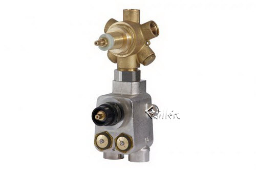 Aquabrass 3103; Totem; 3/4" thermostatic valve with 3-way diverter; in Unfinish