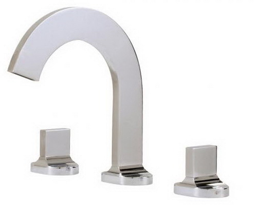 Aquabrass 39516-BN; Cut; widespread lavatory faucet; in Brushed Nickel