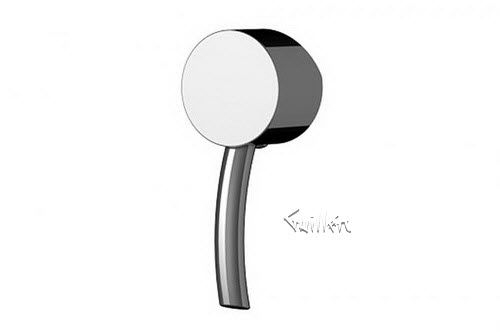Aquabrass 67373-BN; Teo; handle pressure balance valve; in Brushed Nickel