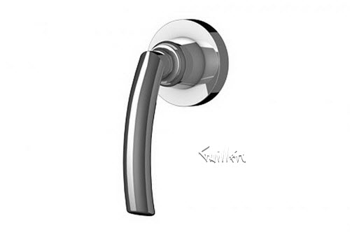 Aquabrass 67473-BN; Teo; 3/4" inch handle thermostatic control; in Brushed Nickel