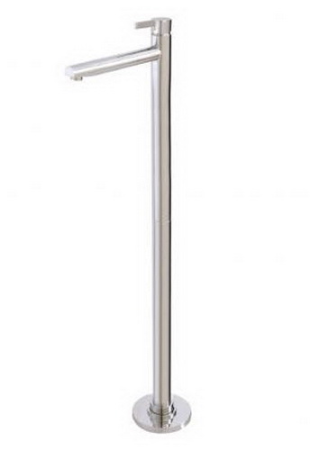 Aquabrass 68083-BN; Blade; floor-mount lavatory faucet; in Brushed Nickel