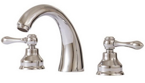 Aquabrass 77016-PC; Brio; widespread lavatory faucet; in Polished Chrome