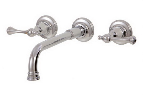 Aquabrass 7829-PC; Belmont; wall-mount lavatory faucet; in Polished Chrome