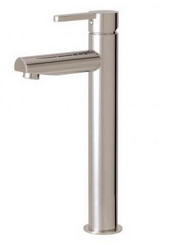 Aquabrass 89020-BN; Cabrio; tall single-hole lavatory faucet; in Brushed Nickel