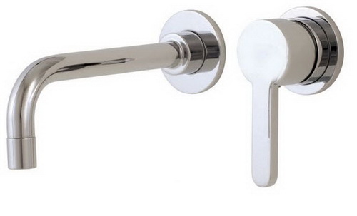 Aquabrass 89028-BN; Cabrio; wall-mount lavatory faucet; in Brushed Nickel