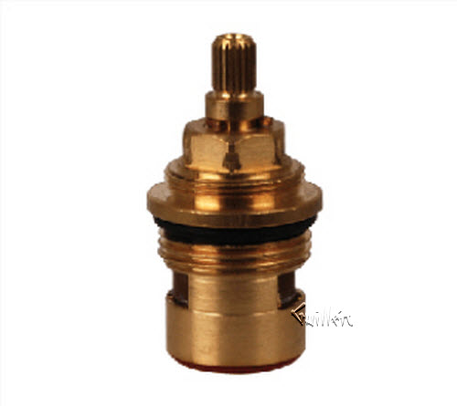 Aquabrass ABCA09742;;__ 2-1/4in 20pt; Cold ccwc; 1/4 Turn brass ceramic cartridge for 1086; in Unfinish