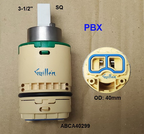 Aquabrass ABCA40299;;__3-1/2in SQ; Pressure balance cartridge; in Unfinish
