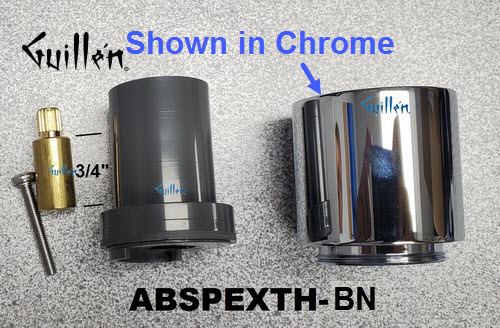 Aquabrass ABSPEXTH-BN; ; extension thermostatic; in Brush Nickel