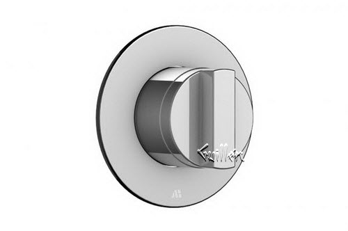 Aquabrass R08-0028-PC; ; round volume control trim with heyjoe handle; in Polished Chrome