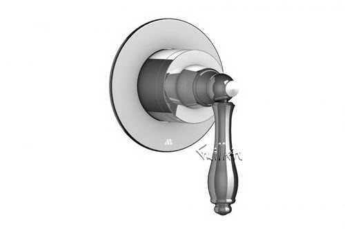 Aquabrass R08-0044-PC; Julia; round volume control trim with julia handle; in Polished Chrome
